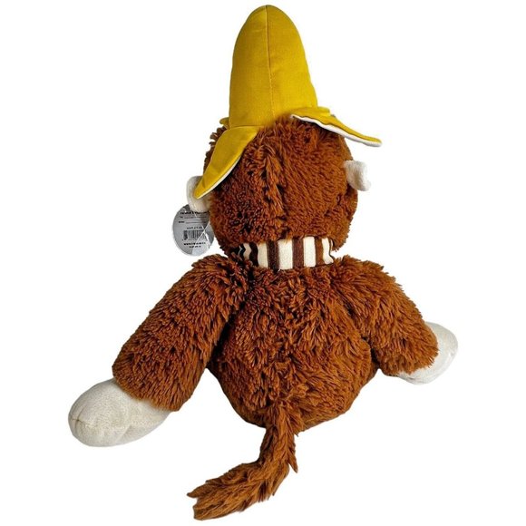 Carousel Softtoys Marley Monkey Plush Banana Hat On Head Brown 18 Inch Vintage - Picture 5 of 9